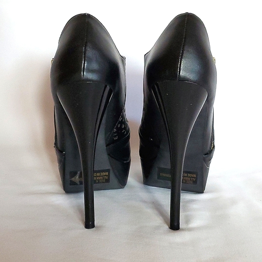 Qupid black stiletto pumps - Picture 4 of 9